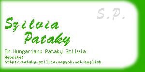 szilvia pataky business card